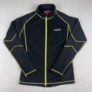 SWIX Cross-country skiing Ultralight Base layer longsleeve Full-zip Men M Black